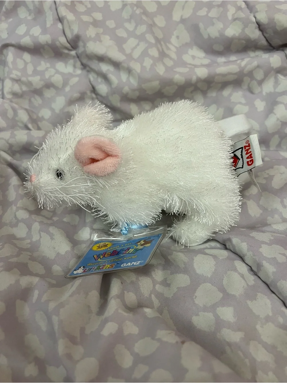 NWT Webkinz White Mouse Lil’ Kinz Plush Rare HTF Retired